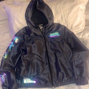 Chrome detailed Broken Promises windbreaker